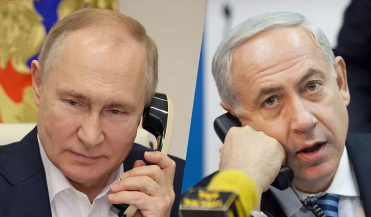 পুতিন-নেতানিয়াহু ফোনালাপ, যা কথা হলো
