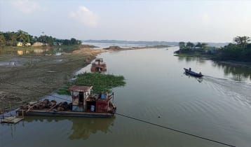 শত কোটি টাকার নদী খনন কাজ বন্ধ