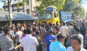 নীলফামারীতে সড়ক দুর্ঘটনায় ছাত্রী নিহত, ট্রাক ভাঙচুর 