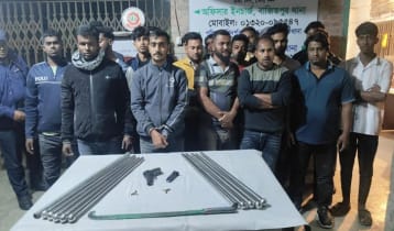 কিশোরগঞ্জে দেশি-বিদেশি অস্ত্রসহ আটক ২২