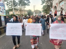 হাদিকে গুলির প্রতিবাদে দেশের বিভিন্ন স্থানে বিক্ষোভ 