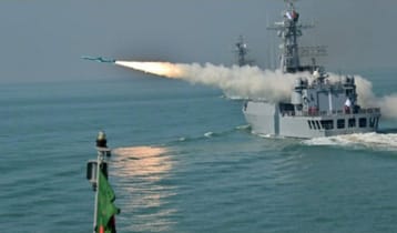 সমুদ্রে ক্ষেপণাস্ত্র উৎক্ষেপণের মধ্য দিয়ে নৌবাহিনীর বার্ষিক মহড়া সমাপ্ত