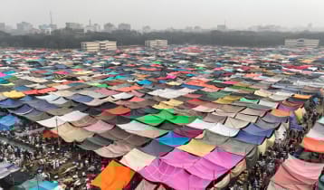 টঙ্গীর তুরাগতীরে ৫ দিনের জোড় ইজতেমা শুরু শুক্রবার