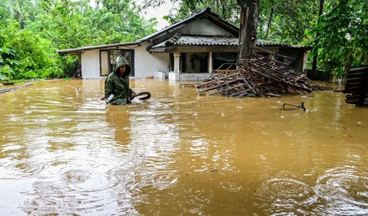 শ্রীলঙ্কায় বন্যা-ভূমিধসে নিহত বেড়ে ১২৩