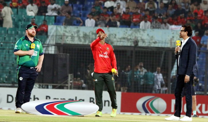 টস জিতে ব্যাটিংয়ে আয়ারল্যান্ড, বাংলাদেশের একাদশে তিন পরিবর্তন