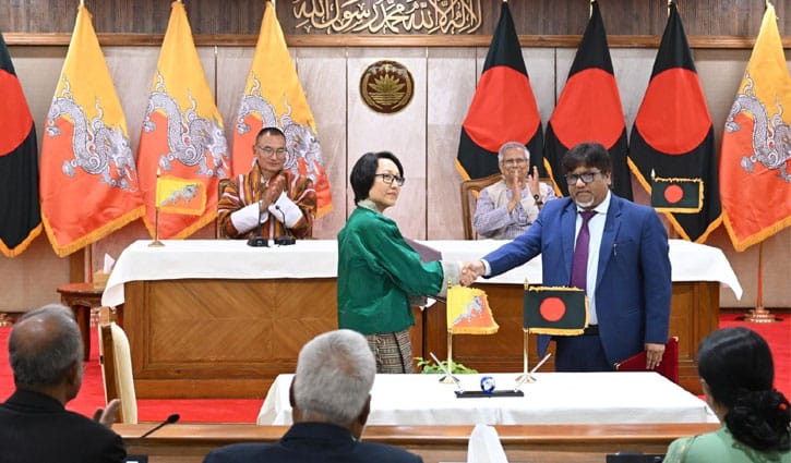 বাংলাদেশ ও ভুটানের মধ্যে দুটি সমঝোতা স্মারক সই