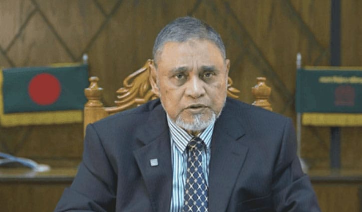 তফসিল নিয়ে জাতির উদ্দেশে ভাষণ দিচ্ছেন সিইসি