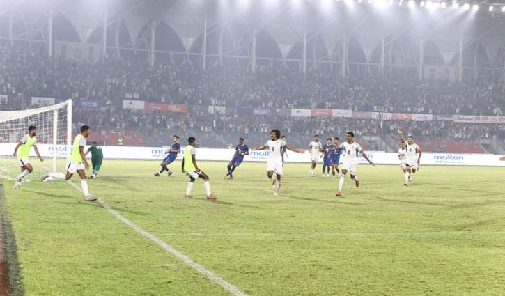 হামজার জোড়া গোলের পর ‘পুরোনো রোগে’ জয় বঞ্চিত বাংলাদেশ