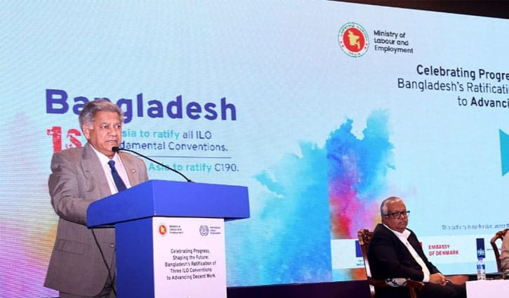 আইএলওর ৩টি কনভেনশন একসঙ্গে অনুসমর্থন ঐতিহাসিক সিদ্ধান্ত: উপদেষ্টা