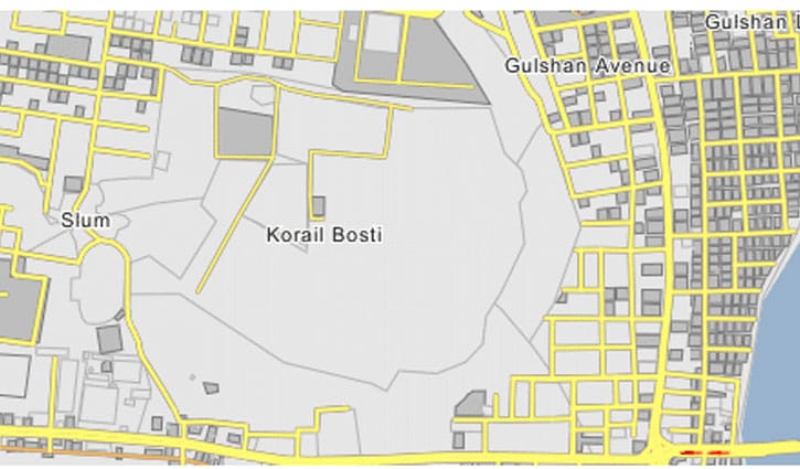 কড়াইল বস্তিতে আগুন