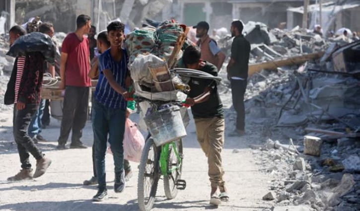 বাড়ি ফিরতে শুরু করেছেন গাজার বাসিন্দারা