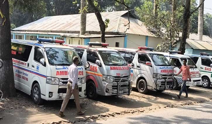 জামালপুরে বেসরকারি অ্যাম্বুলেন্স বন্ধ