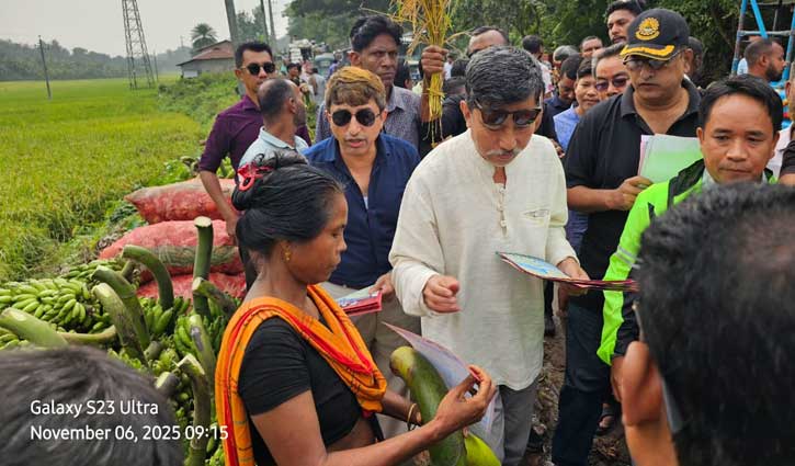 রাঙামাটিতে বিএনপির প্রার্থী দীপেন দেওয়ানের গণসংযোগ