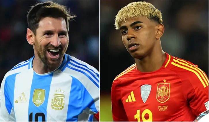 লুসাইলের মঞ্চে মুখোমুখি মেসির আর্জেন্টিনা ও ইয়ামালের স্পেন