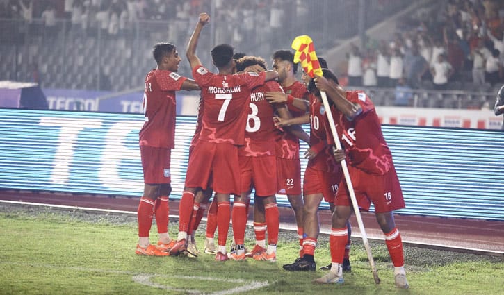 ৭ গোলের ম্যাচে হারল বাংলাদেশ
