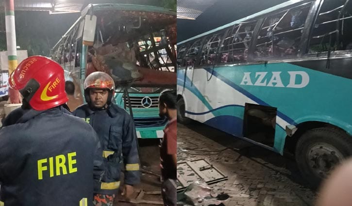 নোয়াখালীতে বাসের সিলিন্ডার বিস্ফোরণ, আহত ৪