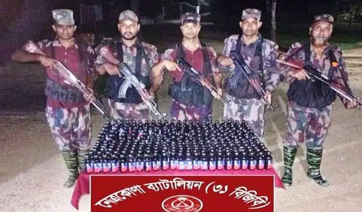 দুর্গাপুরে ২৬৯ বোতল ফেনসিডিল উদ্ধার