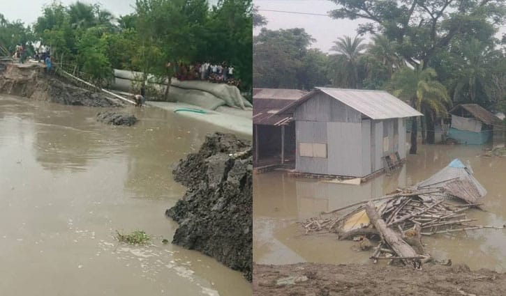 দাকোপে দুই দিনেও মেরামত হয়নি বাঁধ, দুর্ভোগ চরমে
