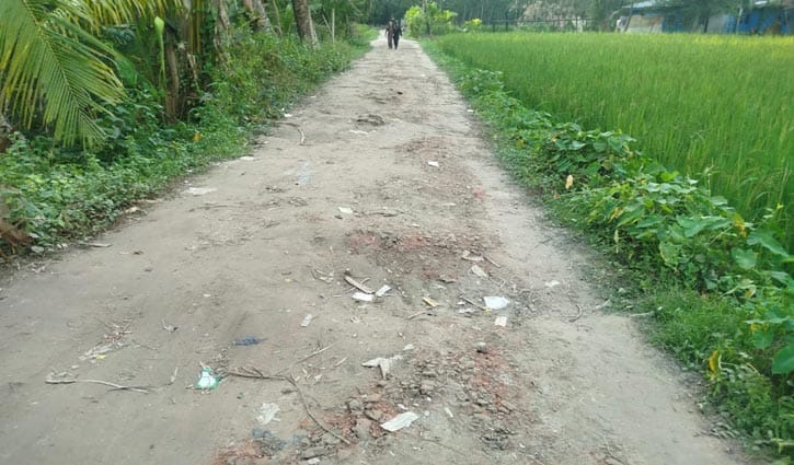 ৪০ বছরেও পাকা হয়নি হাওলাদারপাড়া-বারঘর সড়ক