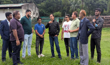 বিসিবির পরিচালক আসিফ আকবরের বান্দরবান স্টেডিয়াম পরিদর্শন