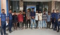 ফরিদপুরে বিশেষ অভিযান ৮ ছিনতাইকারী গ্রেপ্তার
