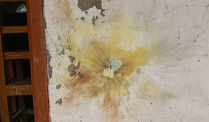 শরীয়তপুরে চিকন্দী আইনজীবী সমিতি ভবনে বোমা হামলা, প্রতিবাদে মানববন্ধন