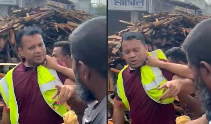 শ্রীপুরে ঘুষ গ্রহণের অভিযোগে হাইওয়ে পুলিশ সদস্যকে গণধোলাই