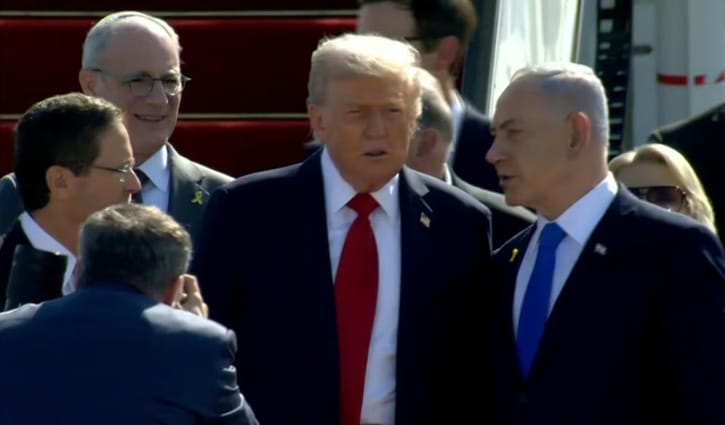 ইসরায়েলে পৌঁছেছেন ট্রাম্প, পাচ্ছেন ‘প্রেসিডেন্ট পদক’