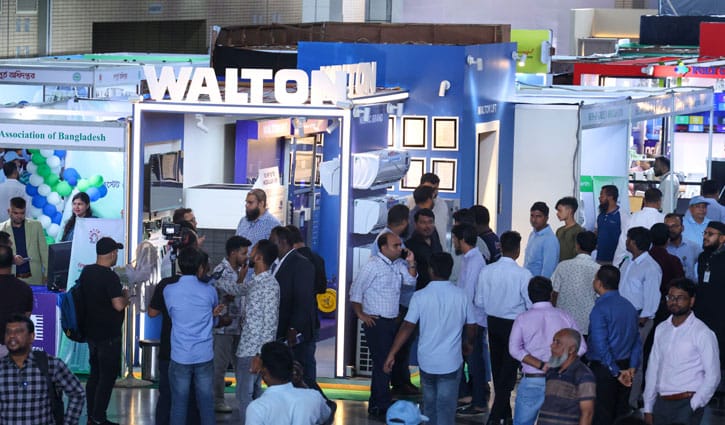 বসতি মেলায় সাড়া ফেলেছে ওয়ালটন লিফট, এসি