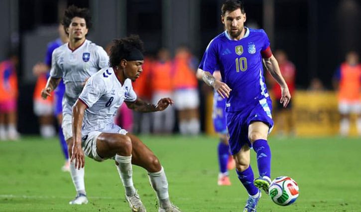 মেসির জাদুতে পুয়ের্তো রিকোর জালে আর্জেন্টিনার অর্ধডজন গোল