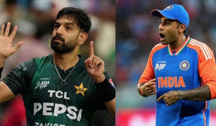 এশিয়া কাপে আচরণবিধি ভঙ্গের শাস্তি পেলেন রউফ-সূর্যকুমারসহ পাঁচজন