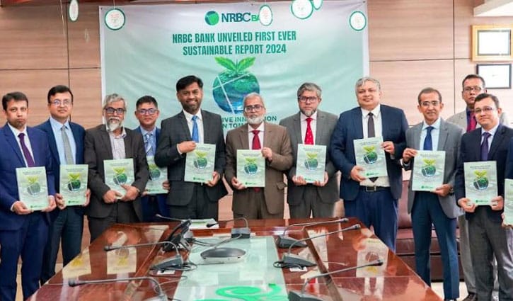 প্রথমবারের মতো সাসটেইনেবিলিটি রিপোর্ট প্রকাশ করলো এনআরবিসি ব্যাংক