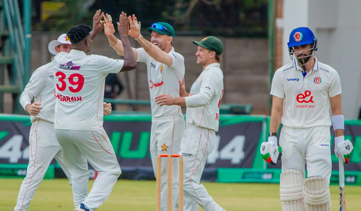 আফগানিস্তানকে ইনিংস ব্যবধানে হারিয়ে জিম্বাবুয়ের বিরল জয়