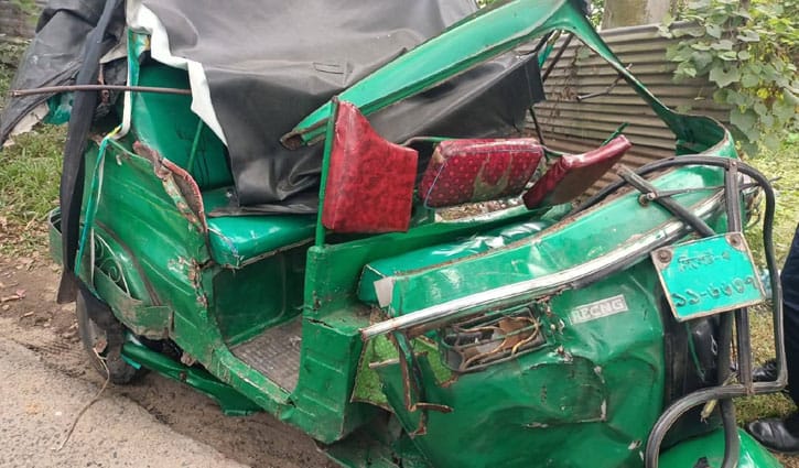 সিলেটে অটোরিকশায় ট্রাকের ধাক্কা, যুবক নিহত