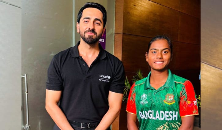 আয়ুষ্মানের সঙ্গে বাংলাদেশি ক্রিকেটার মারুফা