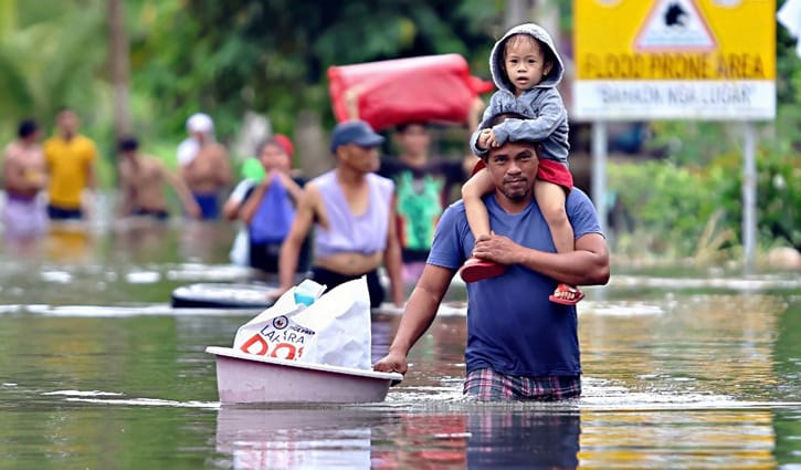আবারো ভয়াবহ ঘূর্ণিঝড়ের কবলে ফিলিপাইন