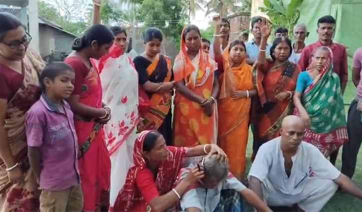 মমতার পতনে ১৪ বছর পর  চুল দাড়ি কাটলেন বৃদ্ধ