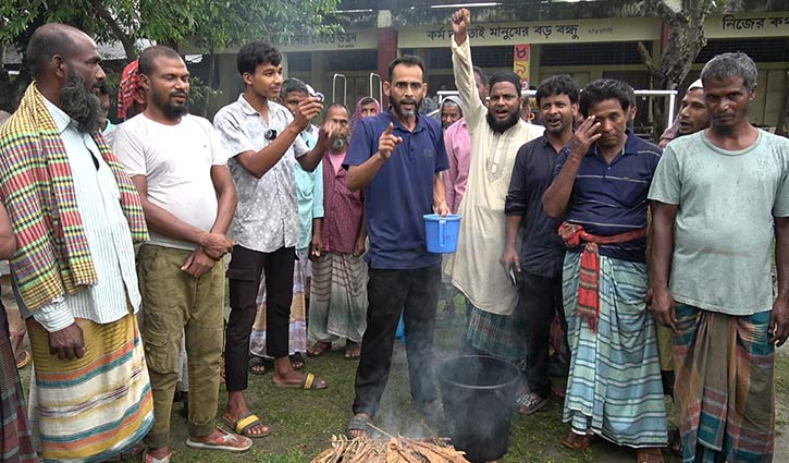 ৫১ মসজিদের পানি ঢেলে তামাক চাষ না করার শপথ নিলেন মিলন 