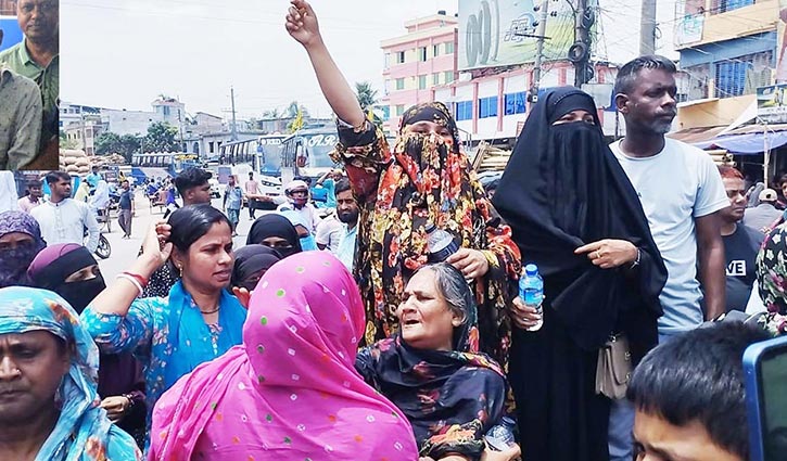 বগুড়ায় শিশুধর্ষণের অভিযোগে বৃদ্ধ গ্রেপ্তার, সড়ক অবরোধ