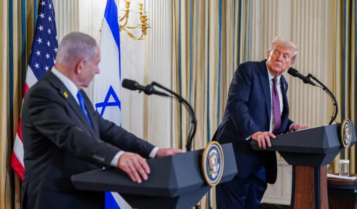 ট্রাম্পের পোস্টে হতবাক হয়ে গিয়েছিলেন নেতানিয়াহু