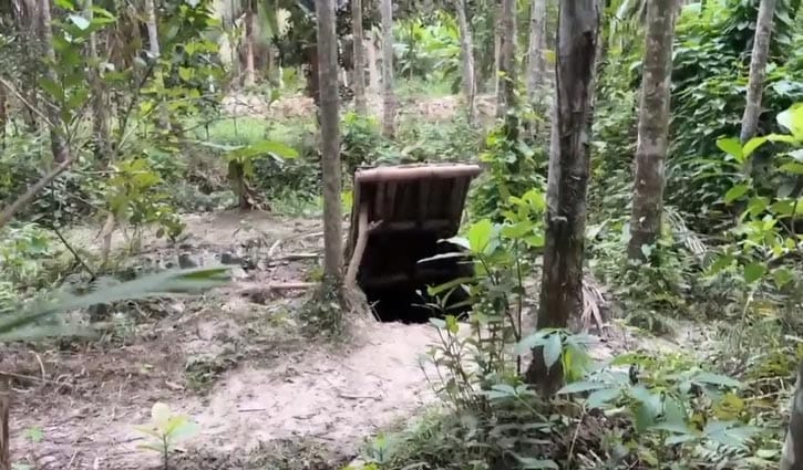 বাগানে ‘বাঙ্কার’, চলতো মাদক সেবন ও বেচাকেনা