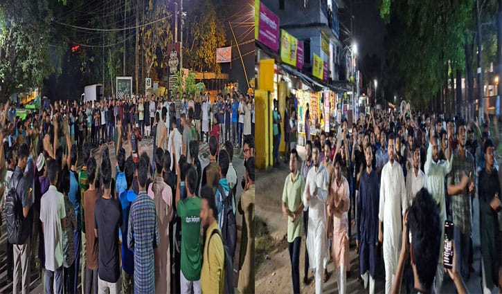 চবিতে ছাত্রদল-শিবিরের পাল্টাপাল্টি বিক্ষোভ