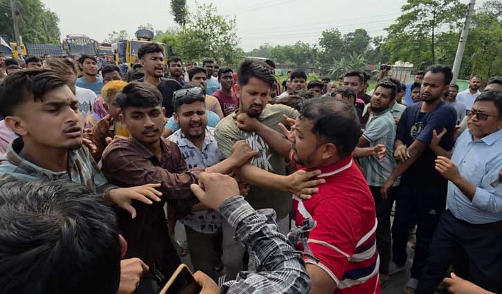 ঠাকুরগাঁওয়ে পাম্পে তেল নিতে গিয়ে হাতাহাতি 