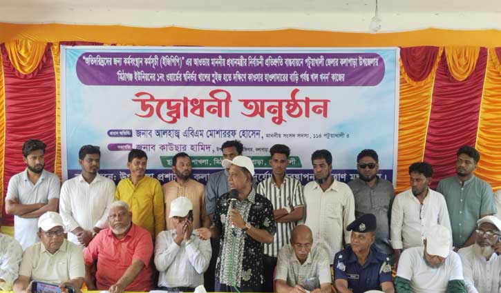 জিয়ার খননকৃত স্বনির্ভর খালের পুনঃখননের উদ্বোধন