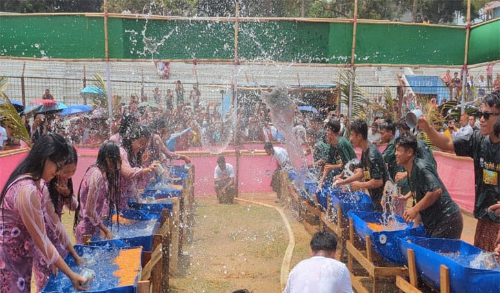 সাংগ্রাই জলোৎসবে বর্ষবরণ উৎসব, উচ্ছ্বাসে ভাসলো রাঙামাটি