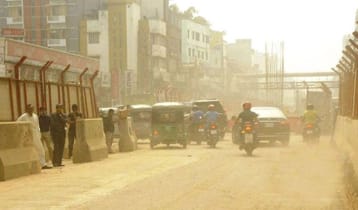 ছুটির দিনেও ঢাকার বায়ু অস্বাস্থ্যকর