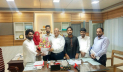 নোসক সাংবাদিক সমিতির সঙ্গে নবাগত অধ্যক্ষের সৌজন্য সাক্ষাৎ