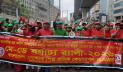 স্লোগান-মিছিল-গানে অধিকার আদায়ের ডাক শ্রমিকদের