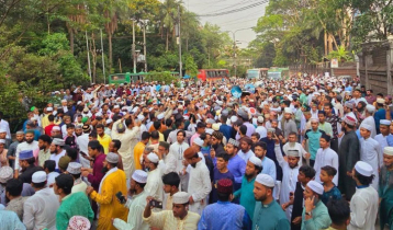 মাওলানা রইস হত‌্যার বিচা‌রের দাবিতে ইসলামী ফ্রন্টের বি‌ক্ষোভ 