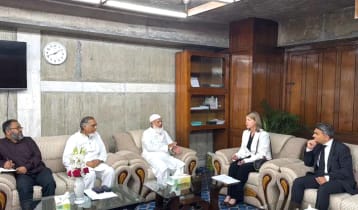 বিরোধীদলীয় নেতার সঙ্গে ইন্টারন্যাশনাল আইডিয়া প্রতিনিধিদলের বৈঠক